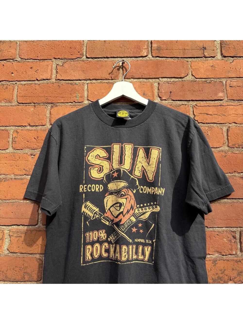 vintage sun record company 110% rockabilly t shirt M